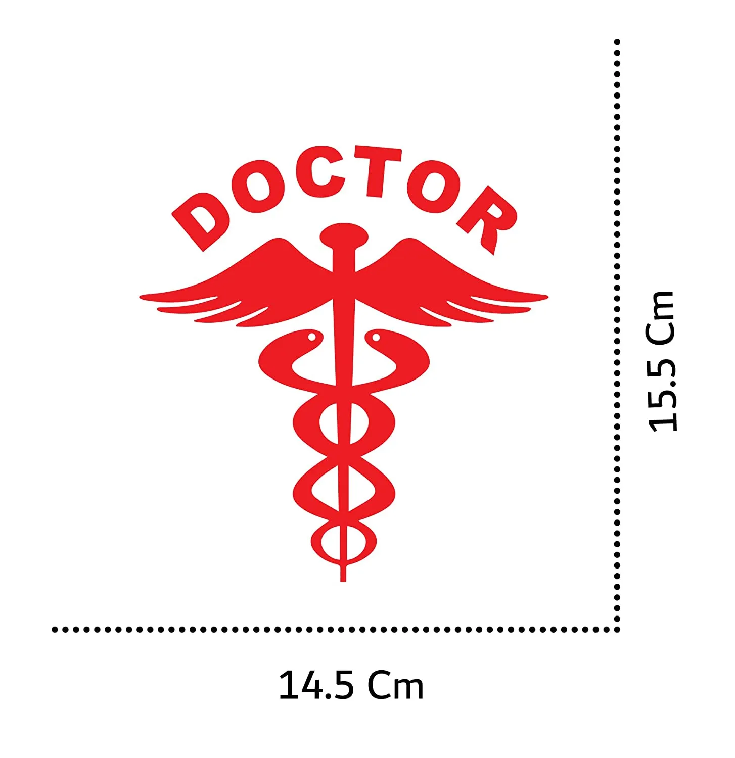2 Nos Reflective Doctor Decal Sticker for Any Car