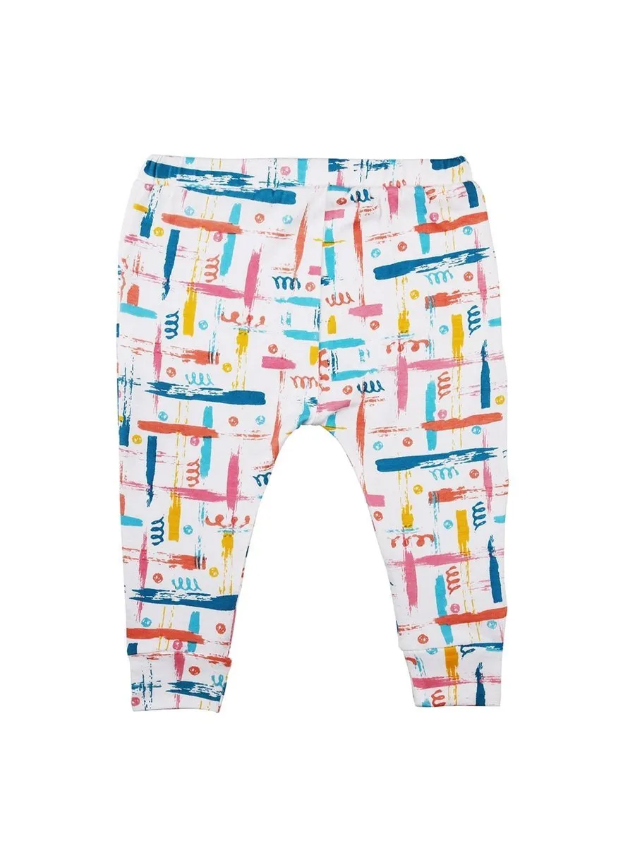 2 Pack Colour Burst Bodysuit & Knit Pants Set