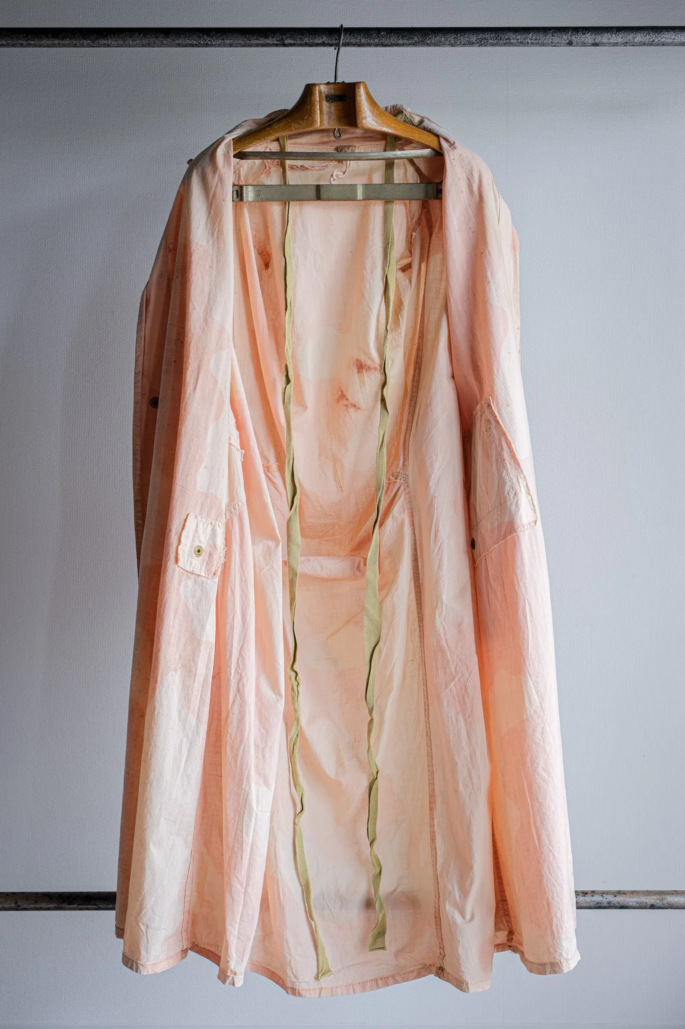 【~40's】WWⅡ British Army Pink Camouflage Anti Gas Cape