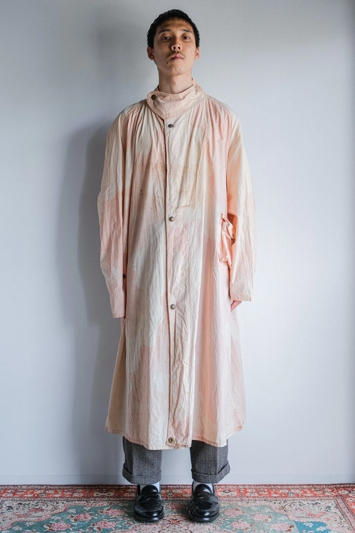 【~40's】WWⅡ British Army Pink Camouflage Anti Gas Cape