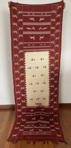 433-B  SOLD SUPERB Orissa Tribal Koraput Kotpad HUNTING Shawl