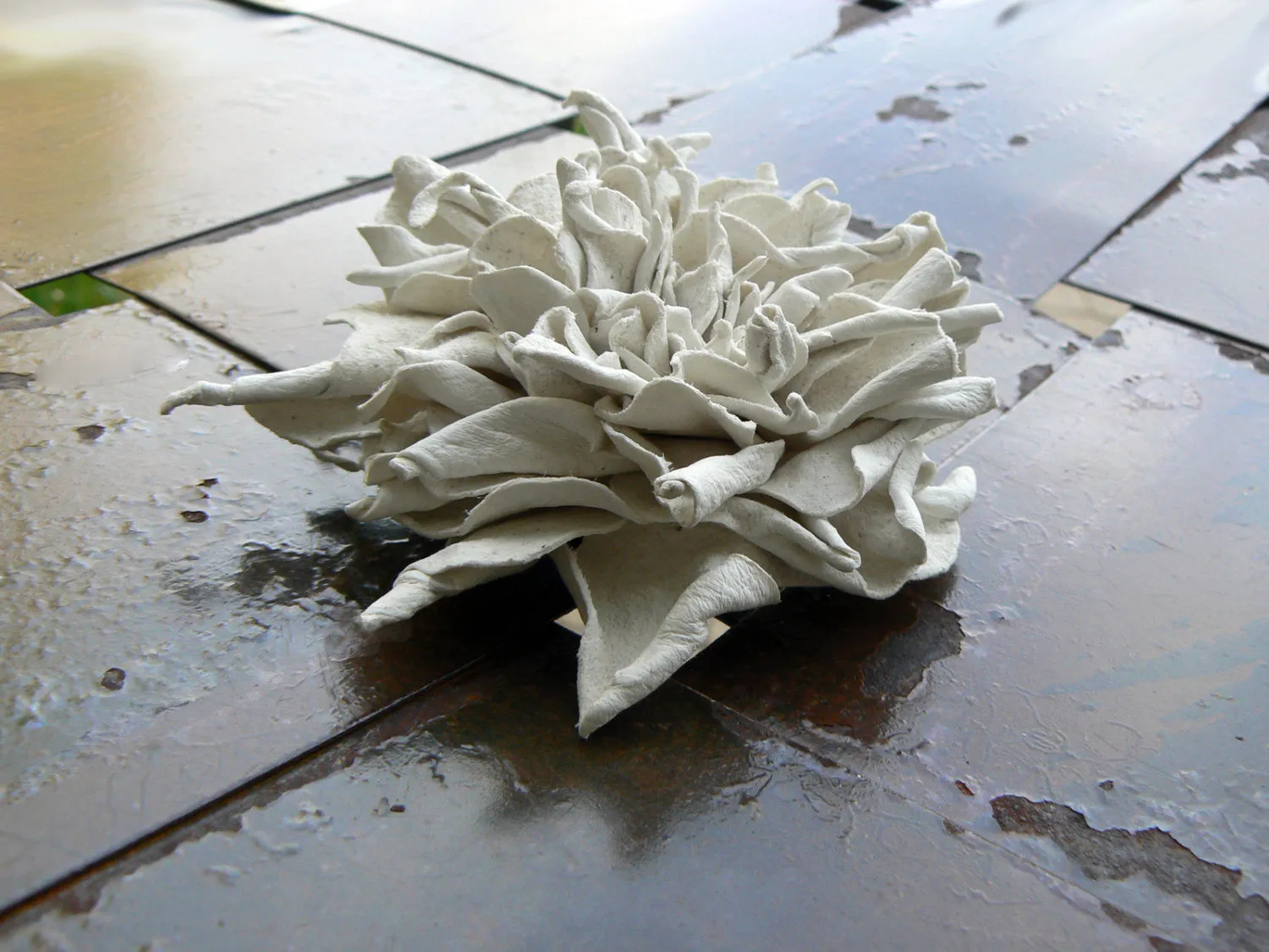Abeba Flower Pin, Clip & Brooch  | Leather Hair Accessories  - SS43016