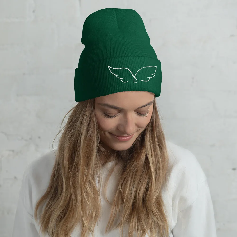 Angel Wings Design Beanie  Stylish and Cozy Headwear, lioness-love