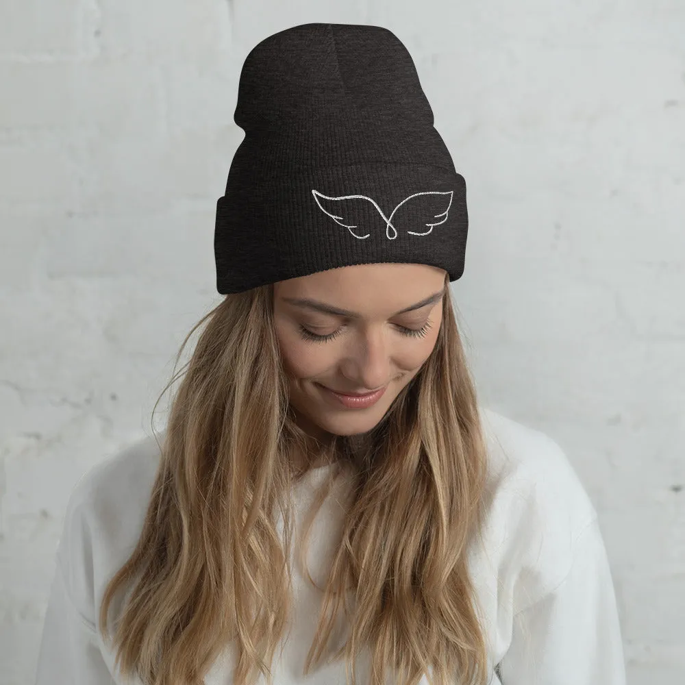Angel Wings Design Beanie  Stylish and Cozy Headwear, lioness-love