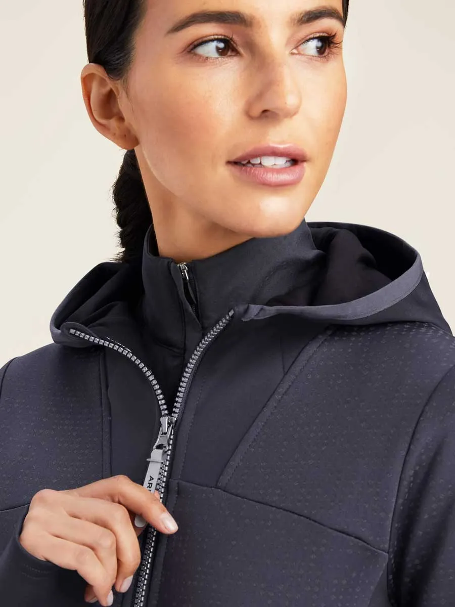 ARIAT Full Zip Hoodie - Womens - Ebony
