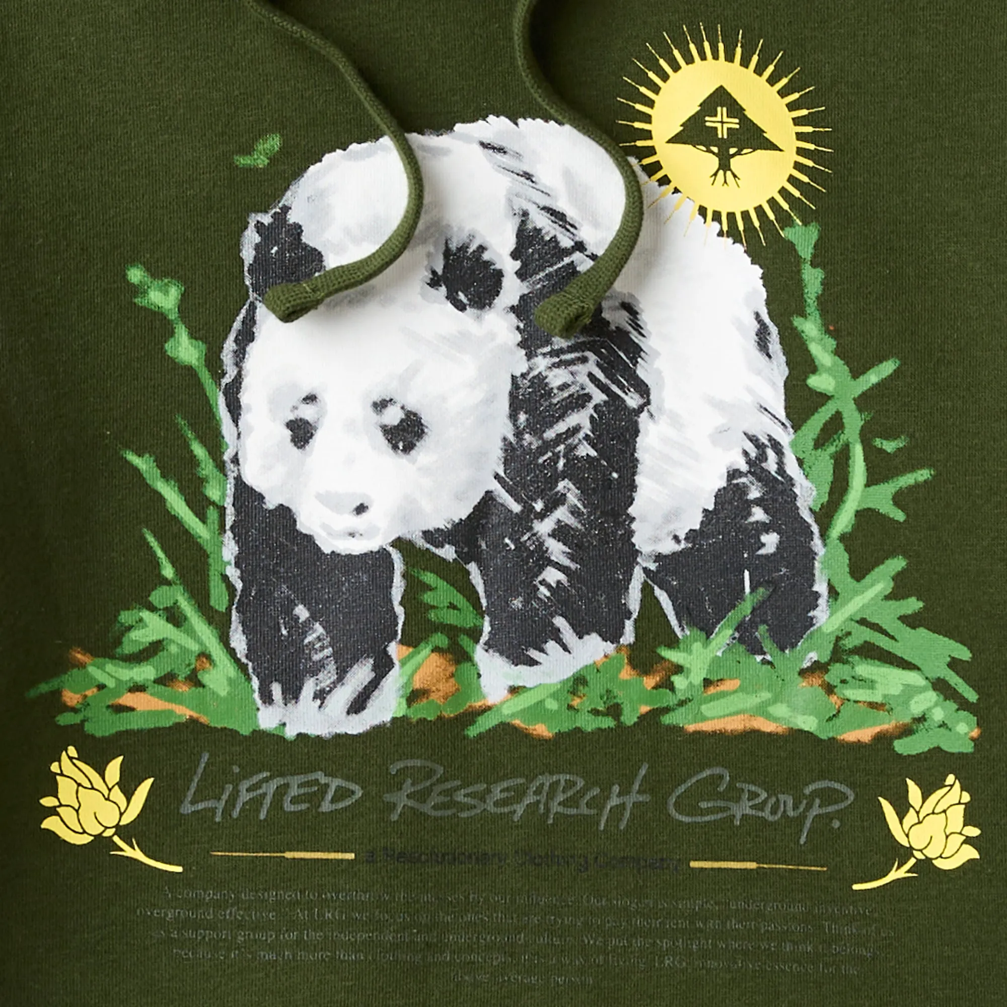 BAMBOO BRUSH PULLOVER HOODIE - DARK OLIVE