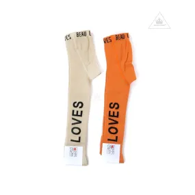 Beau Loves Tights, Gold/Orange, Loves
