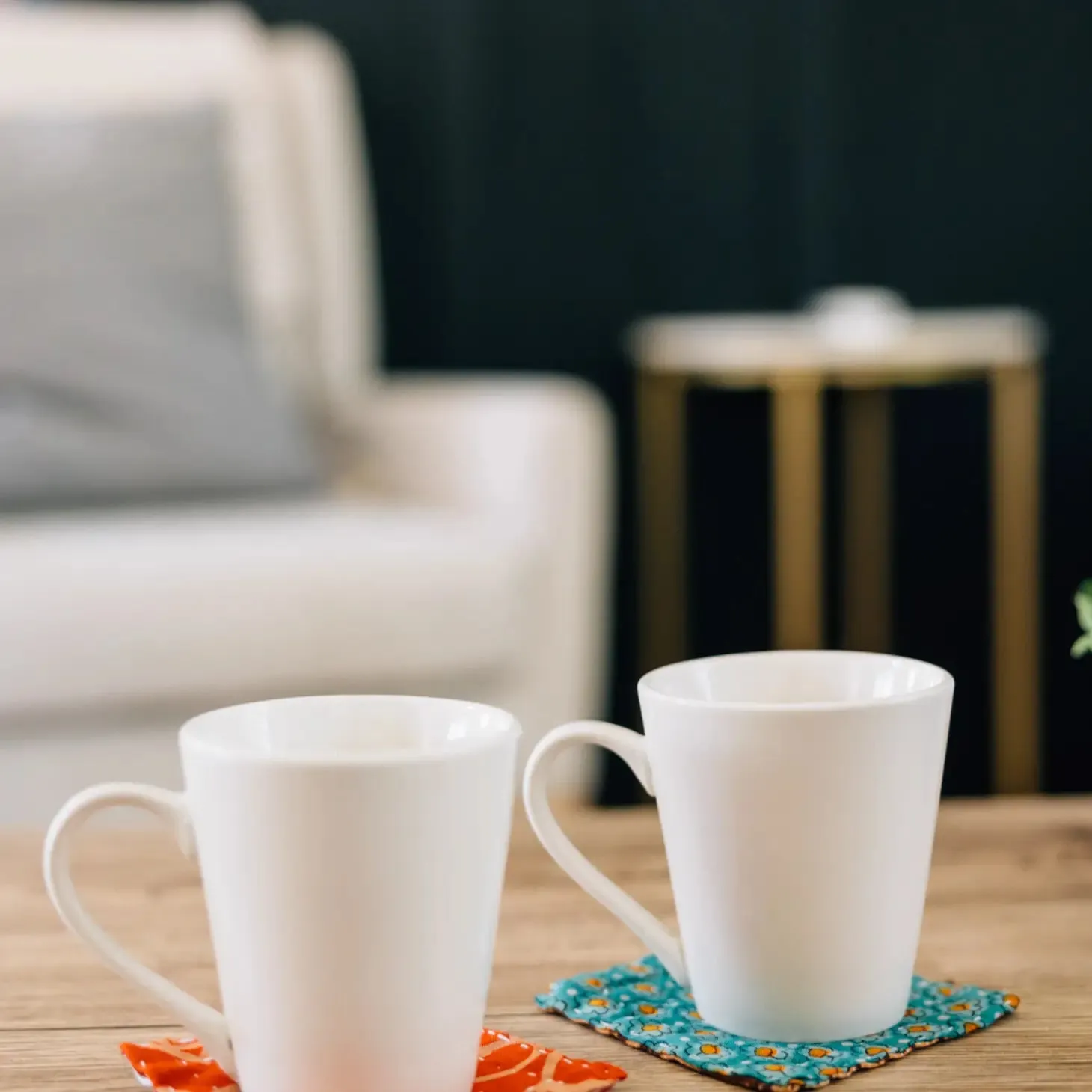 Boho Kantha Coaster Set