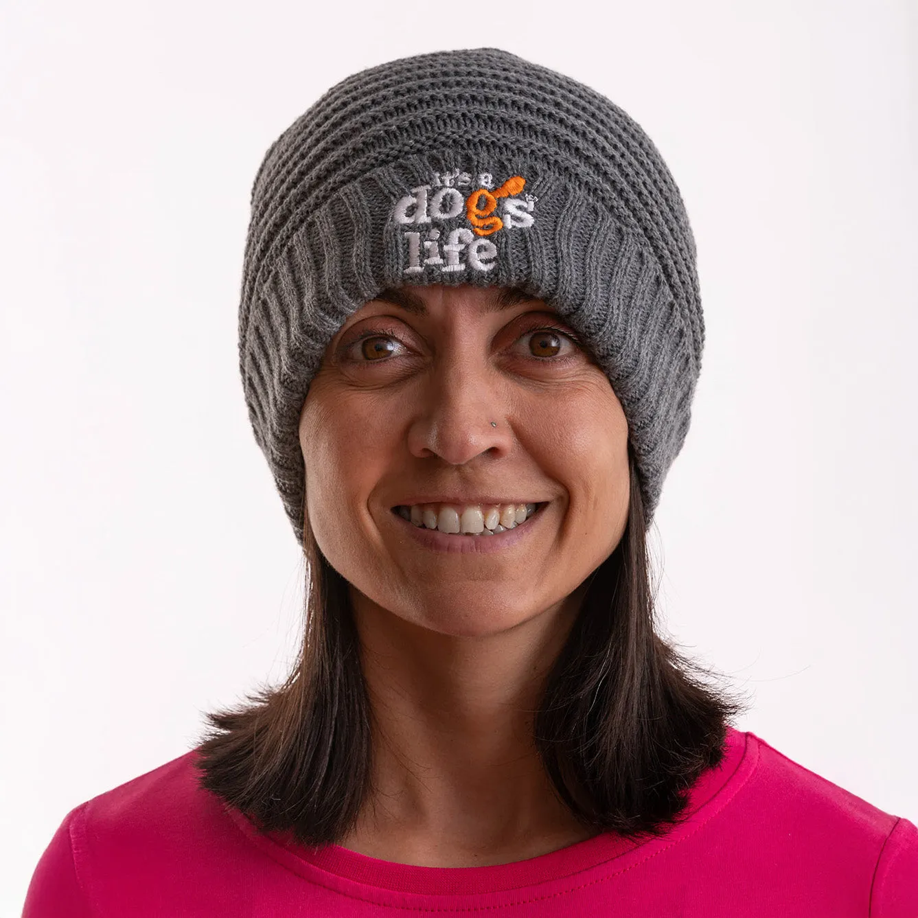Braided Beanie - Cool Grey