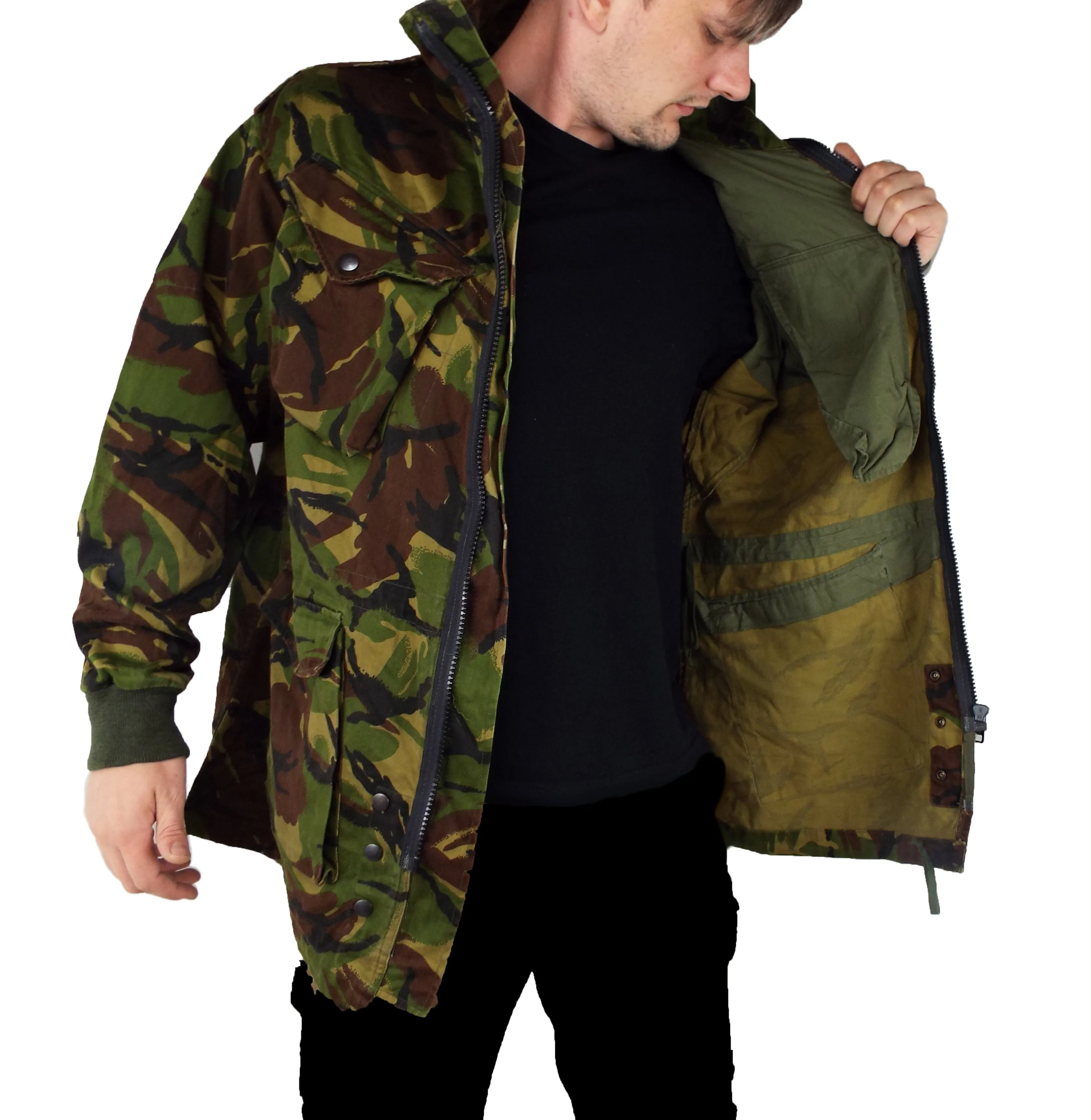 British Army Vintage - Woodland DPM - Parachutists 'Para' Smock - Grade 1 with repairs