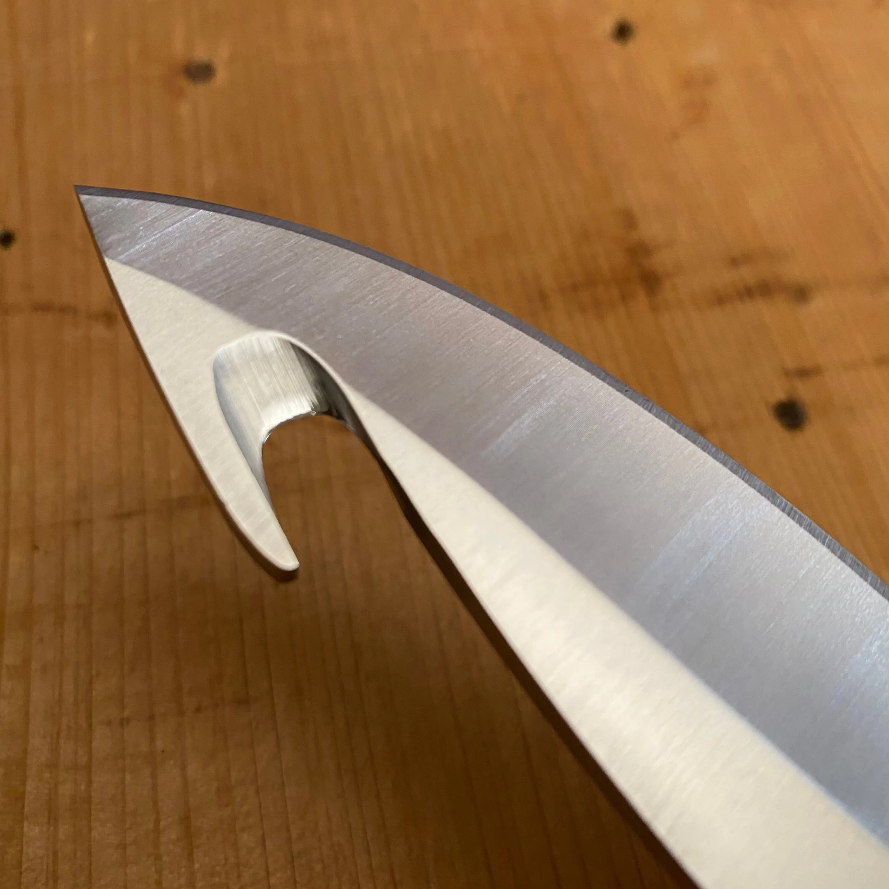 Buck 191 Zipper 4 1/8" Drop Point 420HC Fixed Blade Wood Handle with Guthook and Leather Sheath