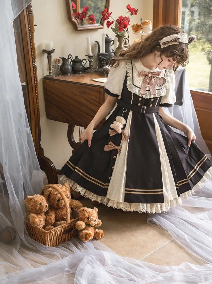 Chocolate Dress Retro Girly Lolita