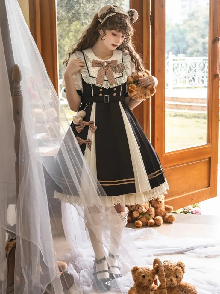 Chocolate Dress Retro Girly Lolita