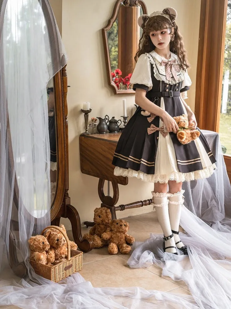 Chocolate Dress Retro Girly Lolita
