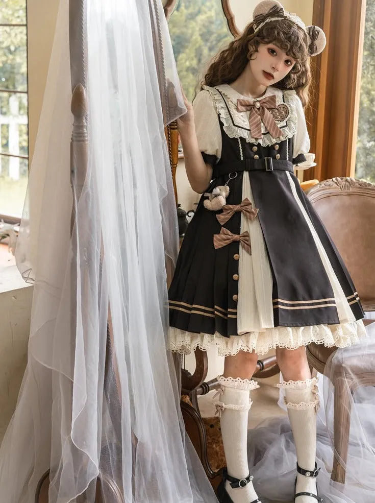 Chocolate Dress Retro Girly Lolita
