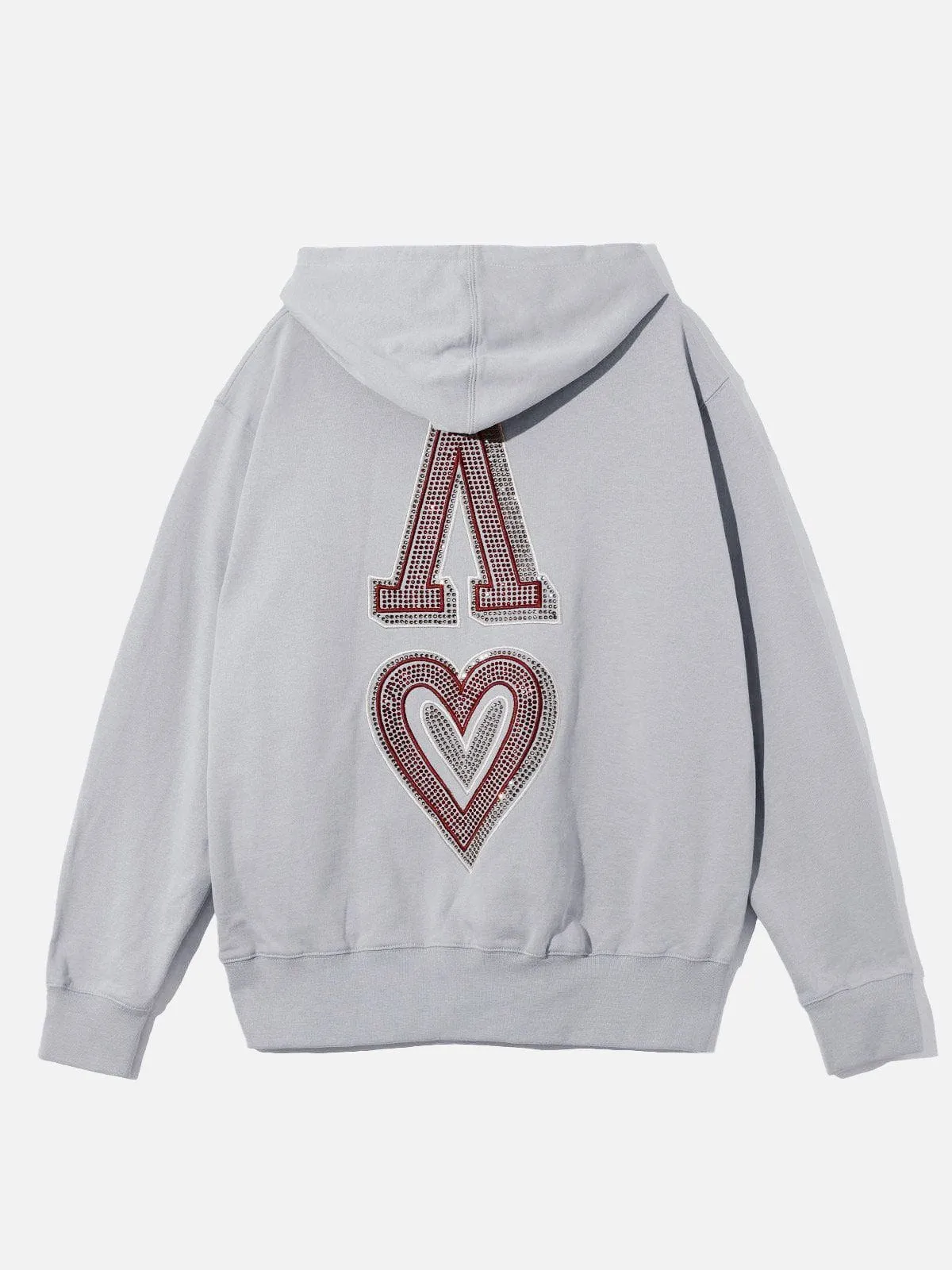 City of Love Hotfix Rhinestones Logo Hoodie
