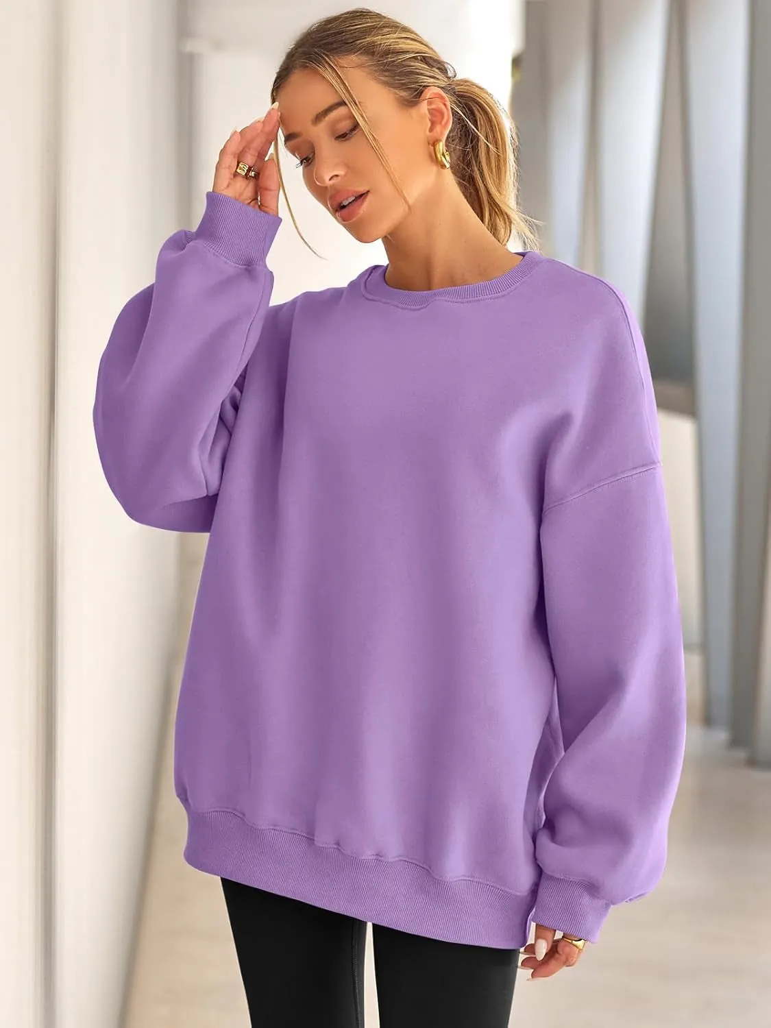 Cozy Long Sleeve Pullover Sweatshirt