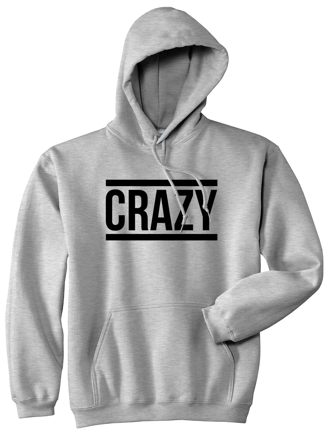 Crazy Mens Pullover Hoodie