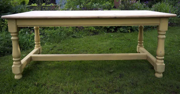 Custom listing for Katrina Refectory dining table and 4 chairs in Miss Mustard Seed Milk Paint