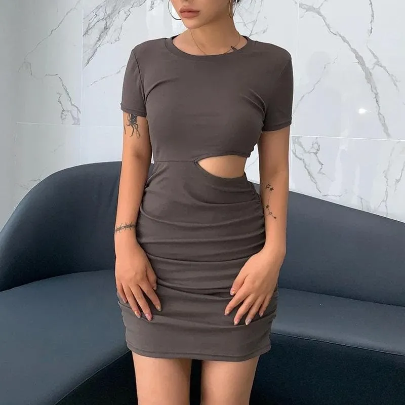 Cut You Out Bodycon Short Dress
