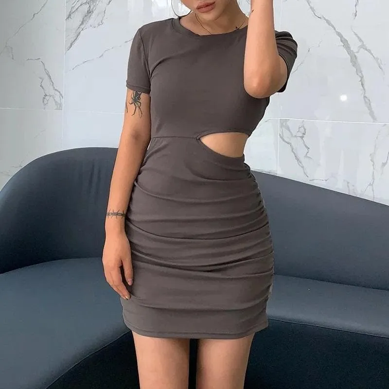 Cut You Out Bodycon Short Dress