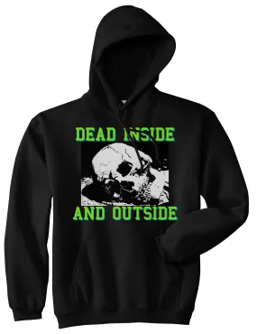 Dead Inside And Outside Sad Skull Mens Pullover Hoodie Sweatshirt
