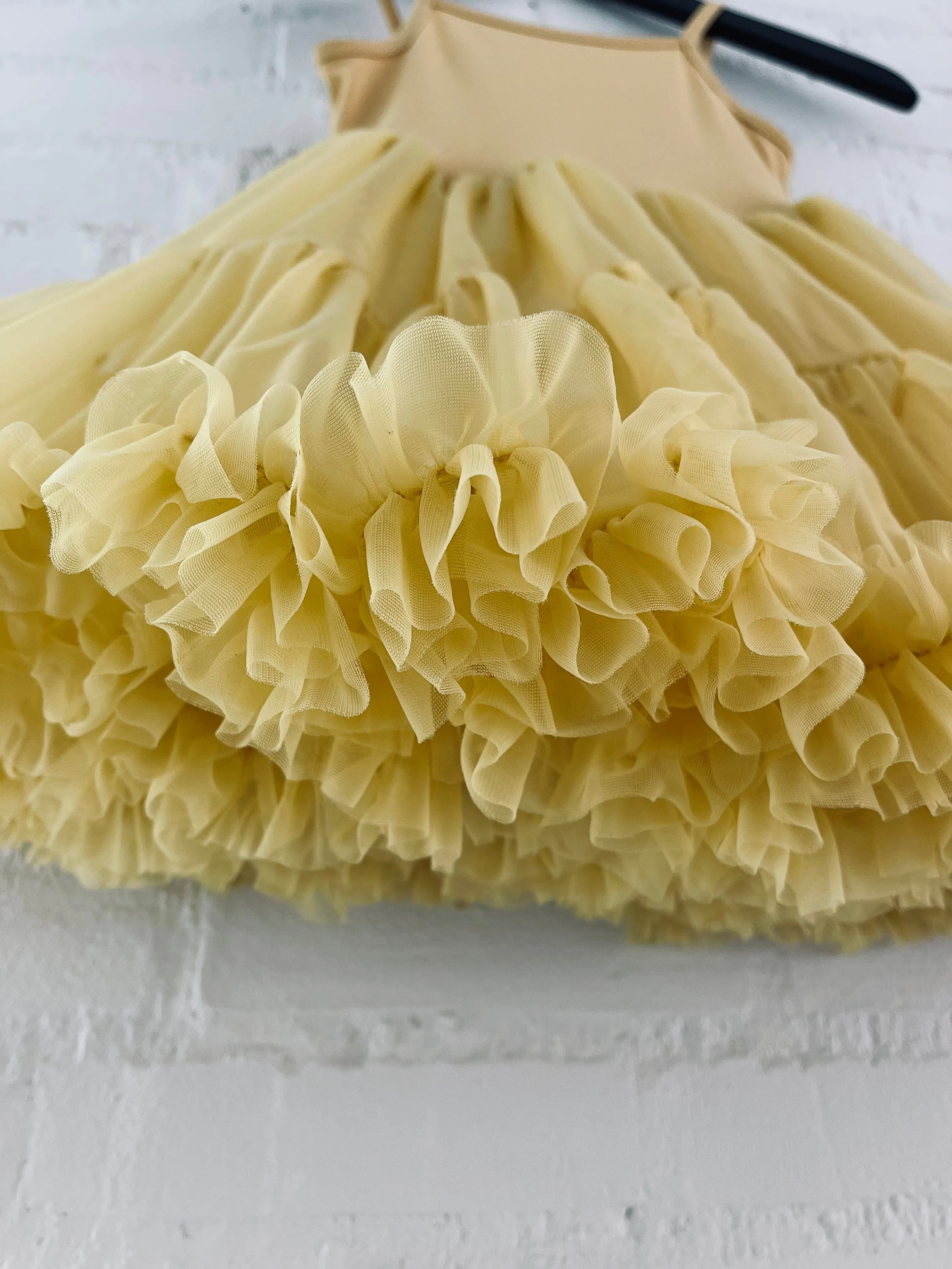DOLLY PETTI SPAGHETTI PETTISKIRT TUTU DRESS honey