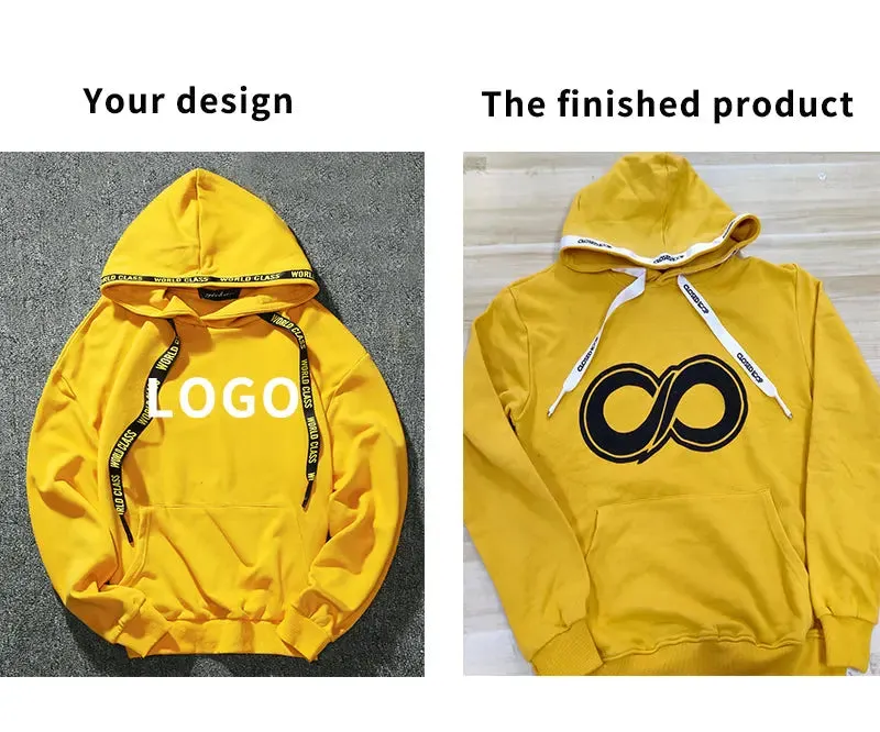 Dropped Shoulder Oversized Hoodie Embroidery Heavyweight Cotton Pullover Printing Plain Mens Hoodies Custom Logo