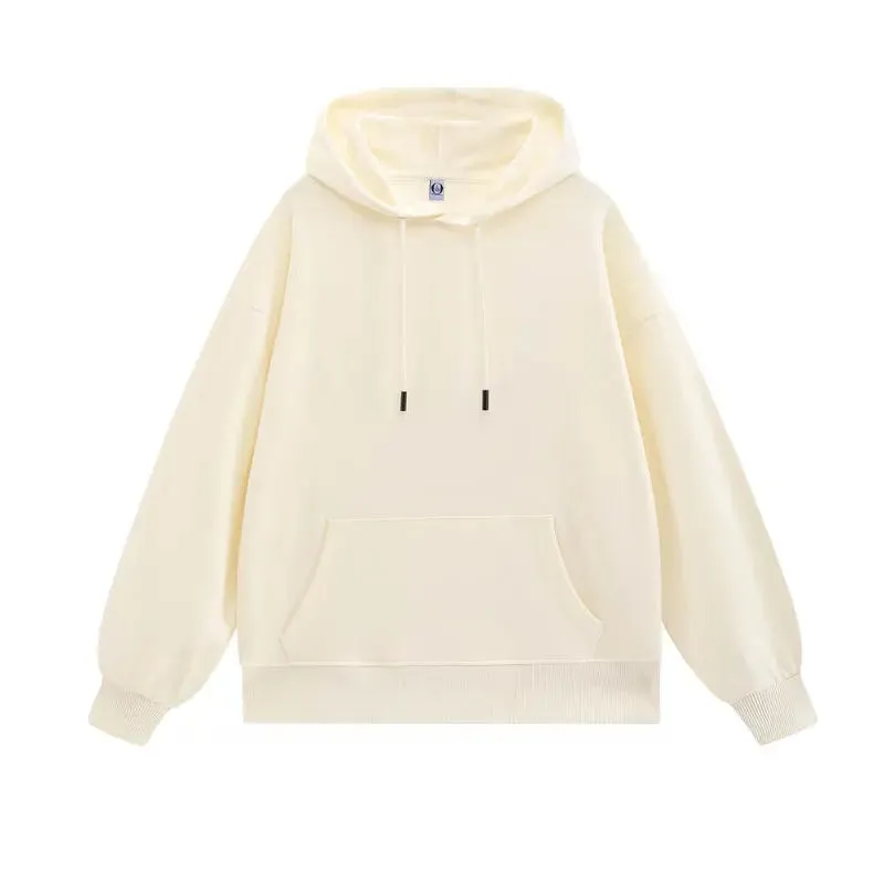 Dropped Shoulder Oversized Hoodie Embroidery Heavyweight Cotton Pullover Printing Plain Mens Hoodies Custom Logo