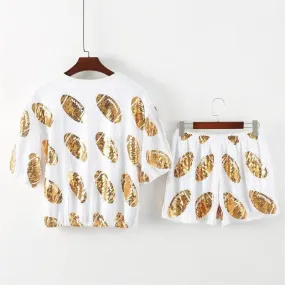 football sequin outfit