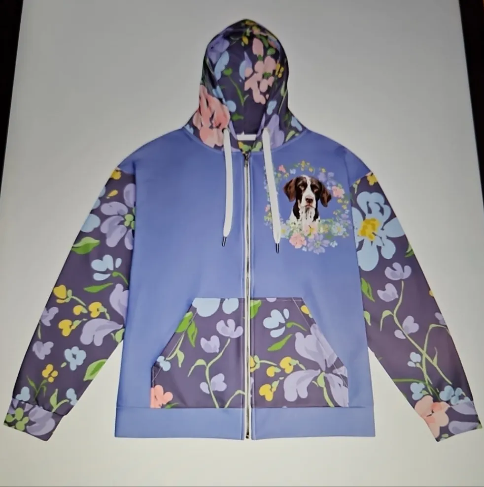 German Shorthaired Pointer Puppy Dog Hoodie Jacket Coat