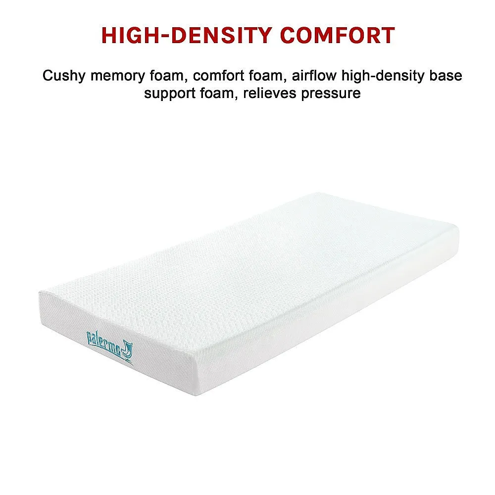 Green Tea Memory Foam Single Mattress, 6" High-Density Base, Palermo