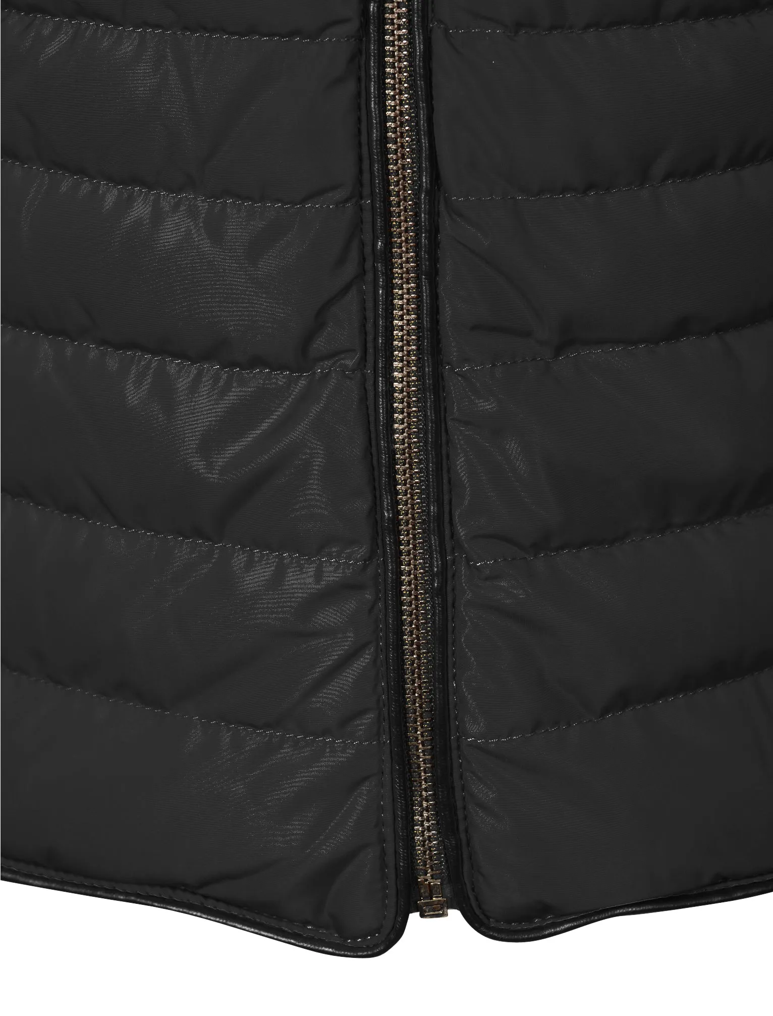 Honey Funnel Neck Quilted Jacket in Black - Tokyo Laundry