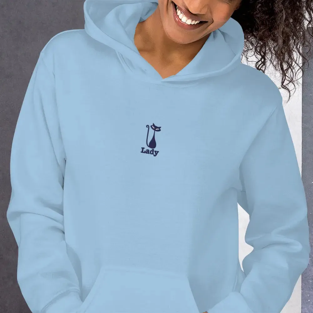 hoodie "Cat Lady" - "I Live, I Love, I Vote"