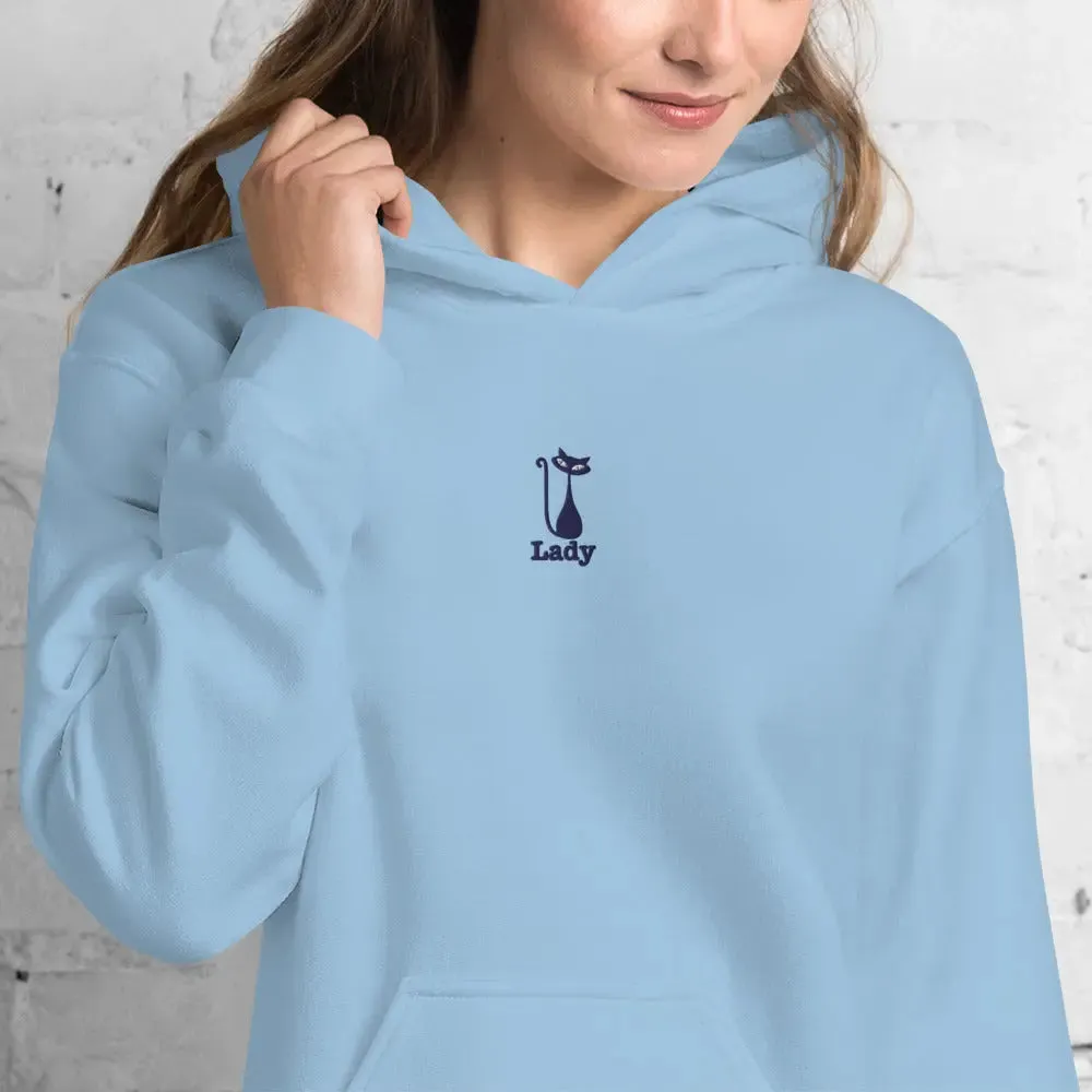 hoodie "Cat Lady" - "I Live, I Love, I Vote"