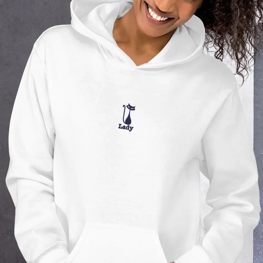 hoodie "Cat Lady" - "I Live, I Love, I Vote"