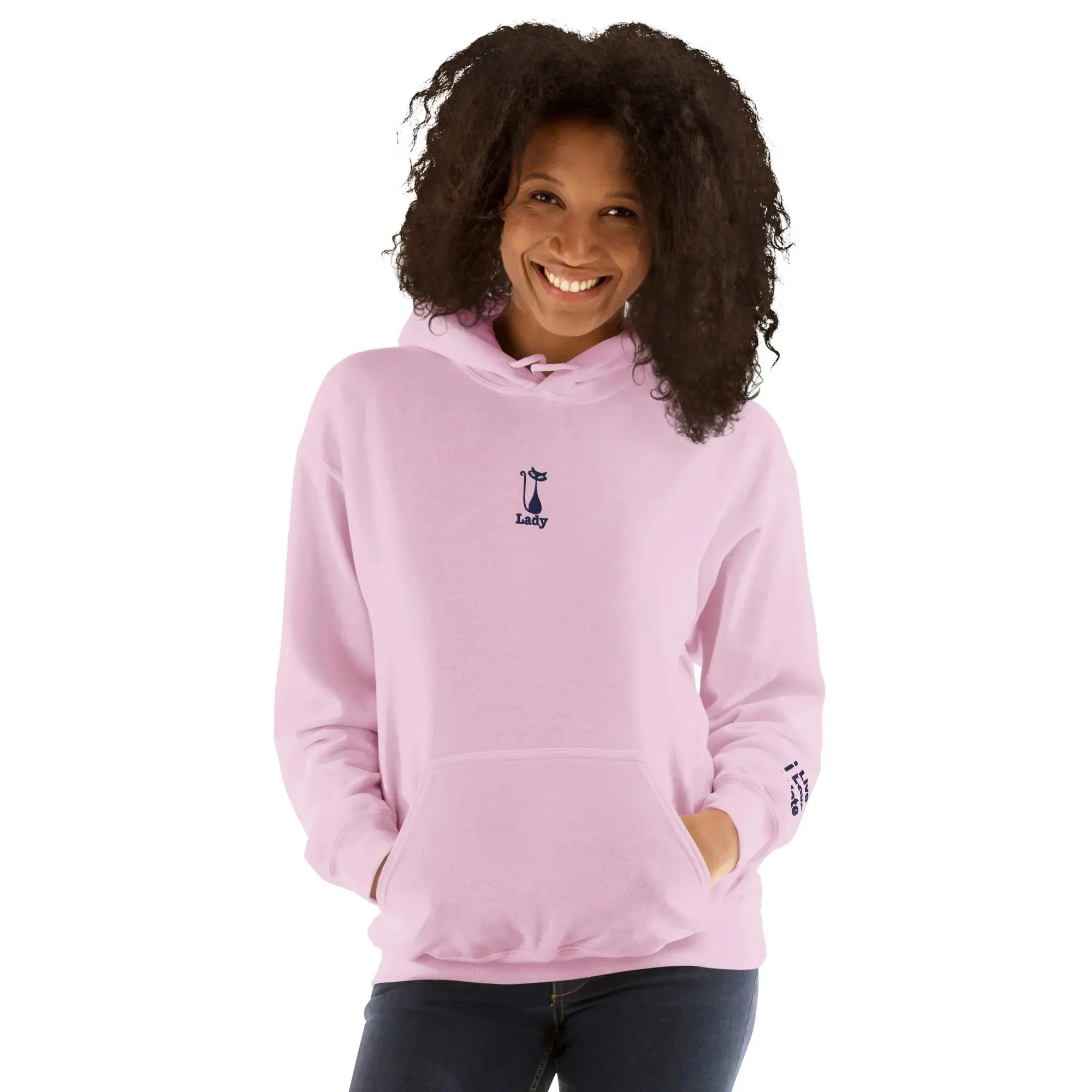 hoodie "Cat Lady" - "I Live, I Love, I Vote"