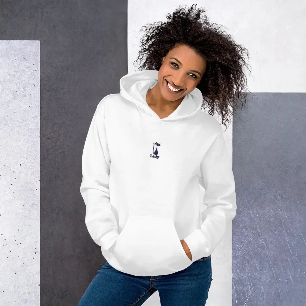 hoodie "Cat Lady" - "I Live, I Love, I Vote"