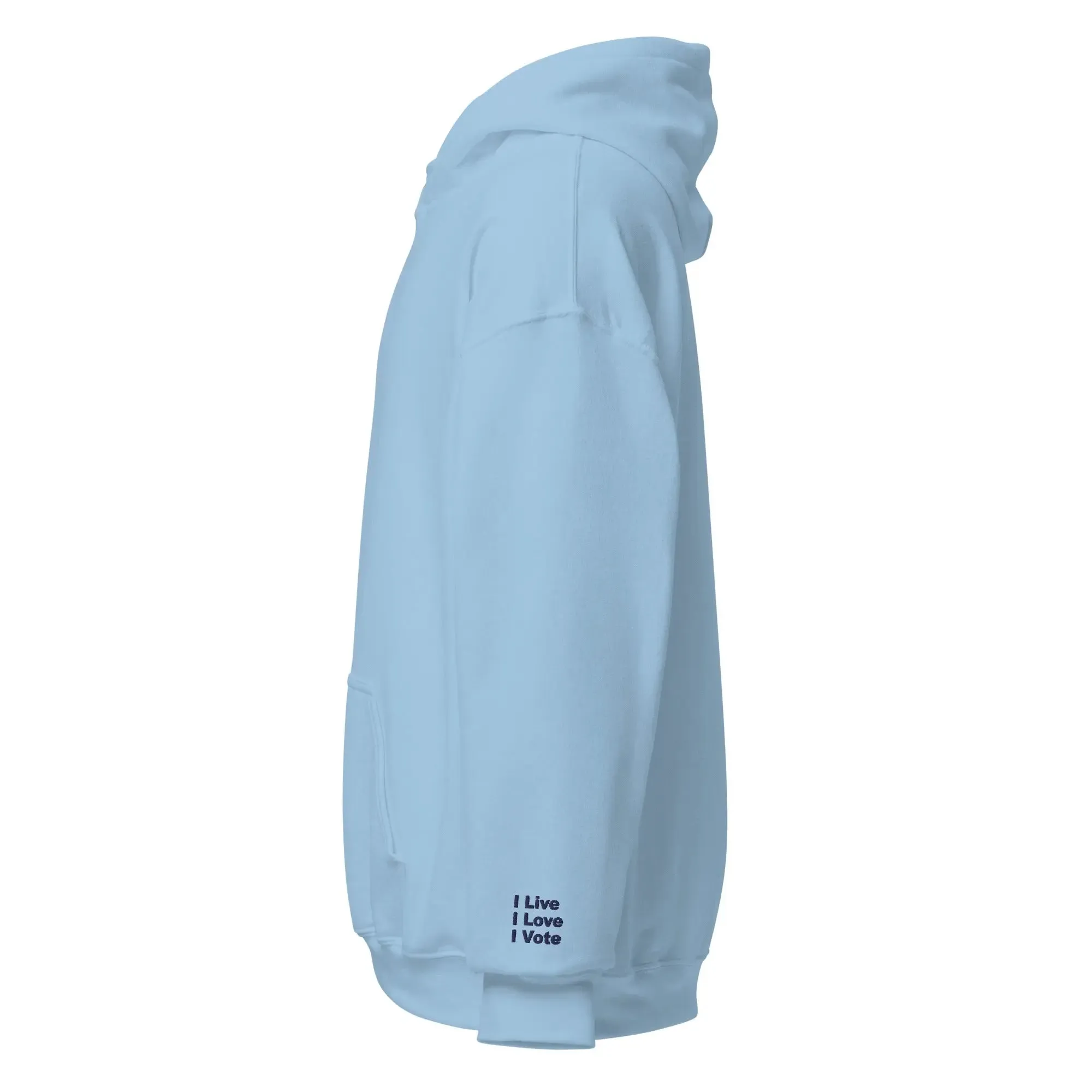hoodie "Cat Lady" - "I Live, I Love, I Vote"