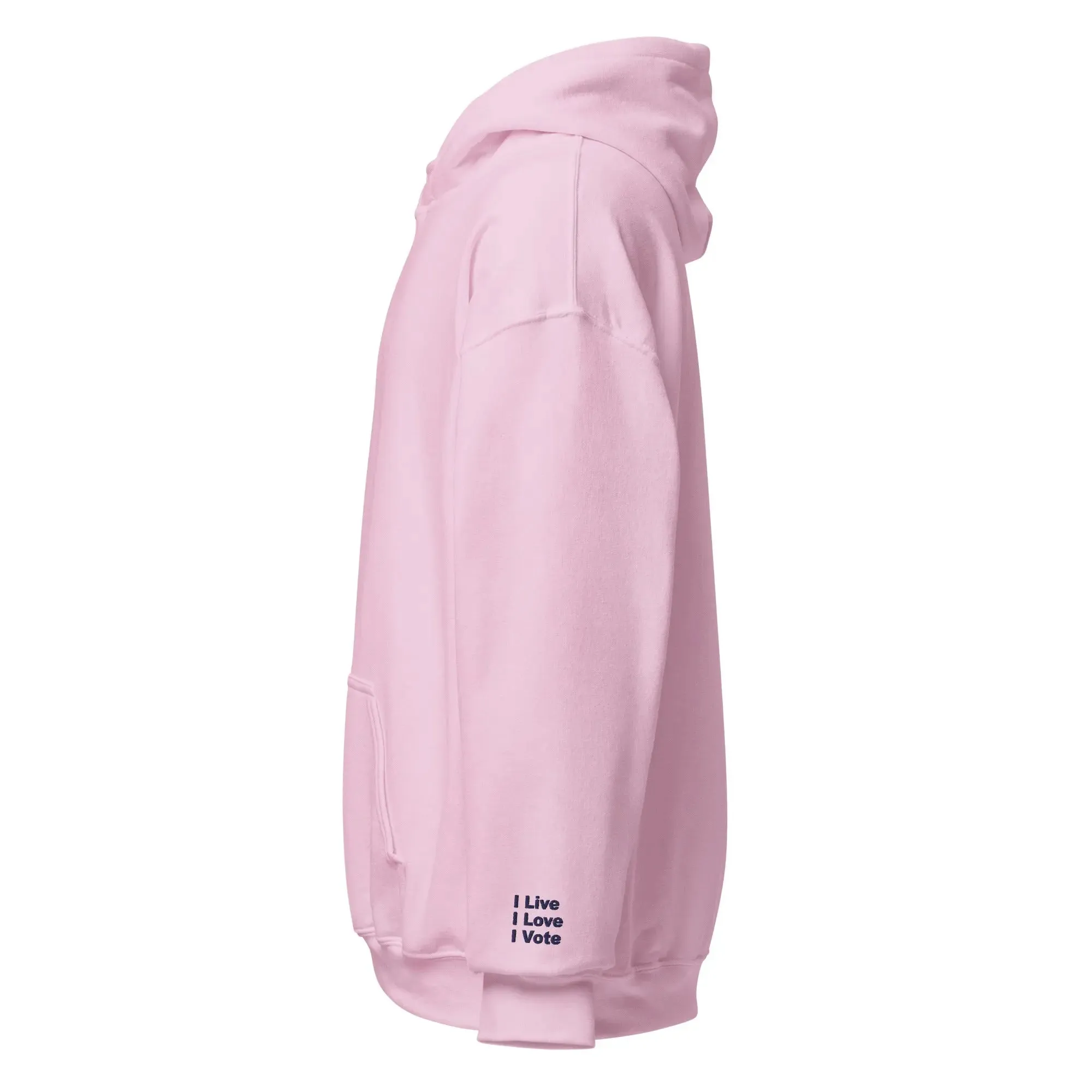 hoodie "Cat Lady" - "I Live, I Love, I Vote"