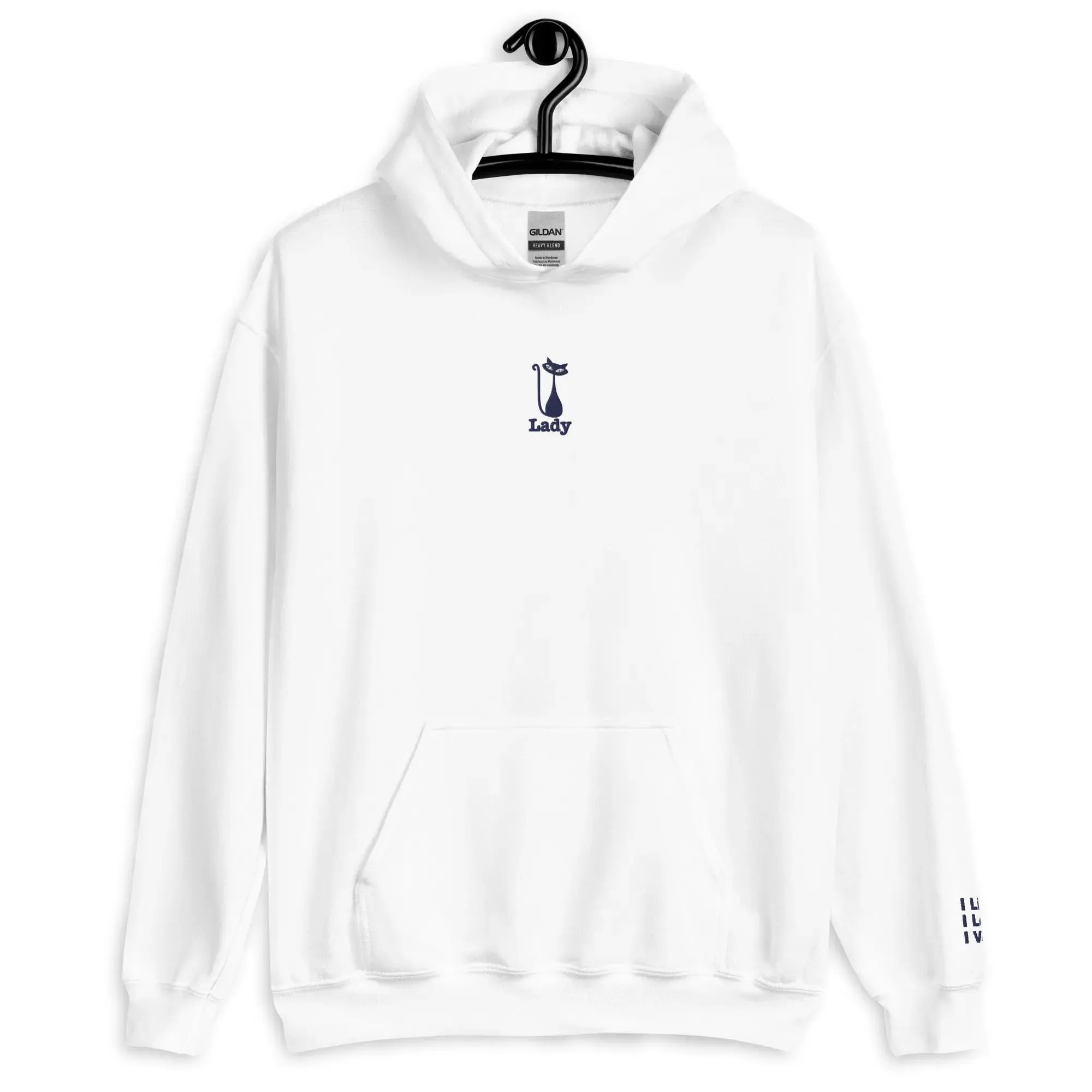 hoodie "Cat Lady" - "I Live, I Love, I Vote"