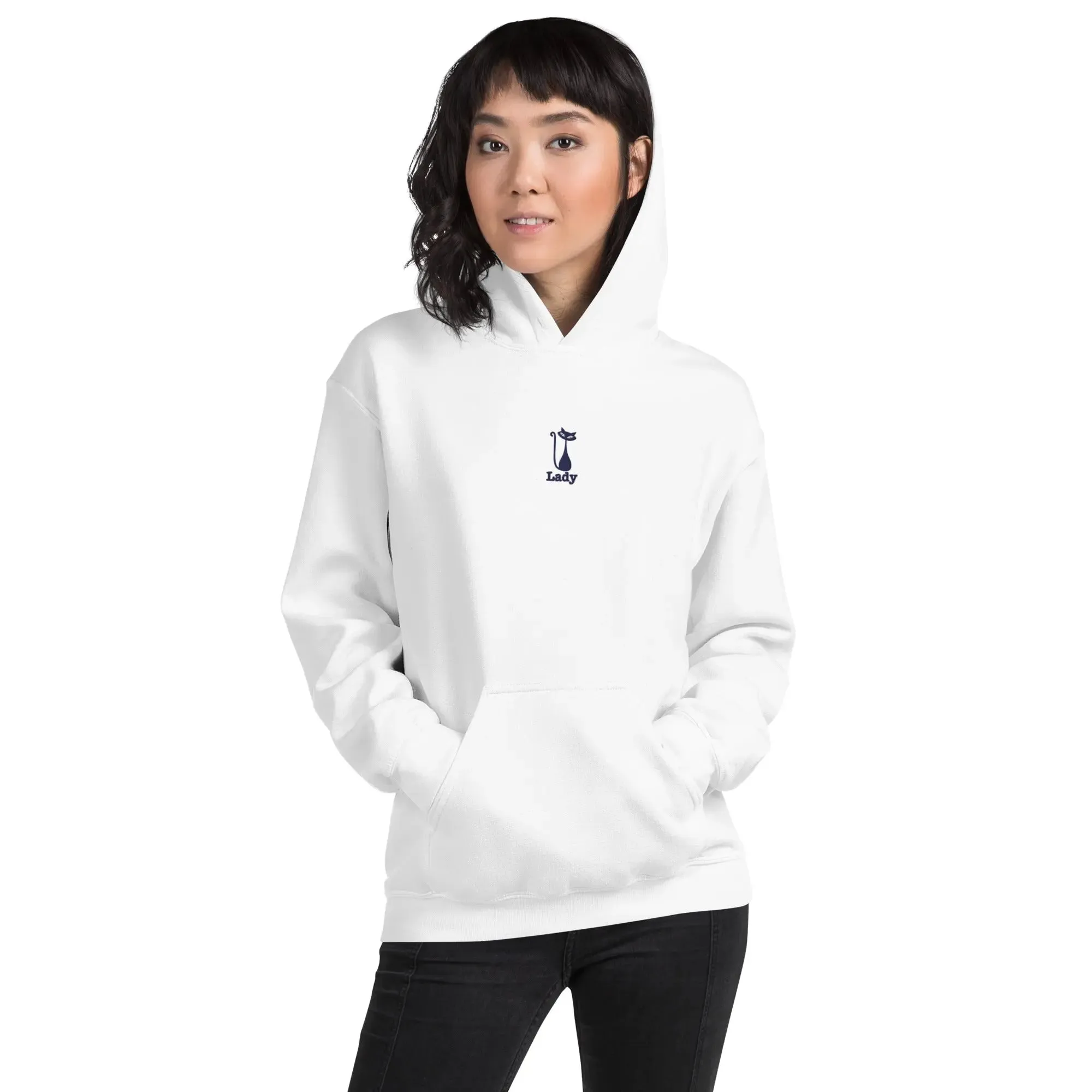 hoodie "Cat Lady" - "I Live, I Love, I Vote"