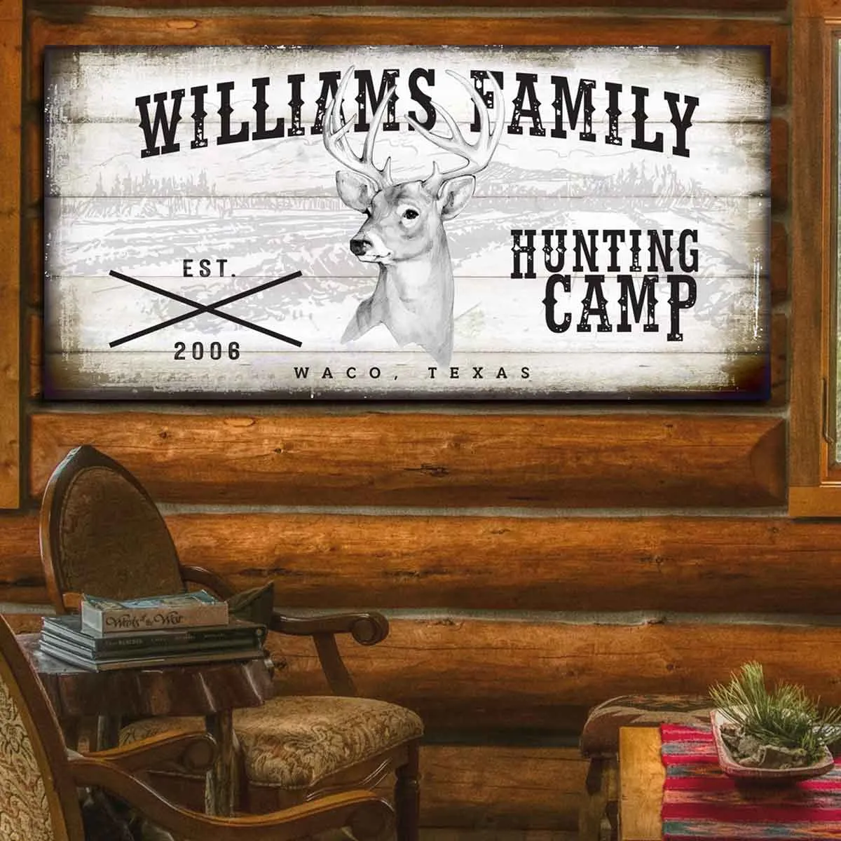 Hunting Camp Sign  or Hunting Lodge Sign Customized