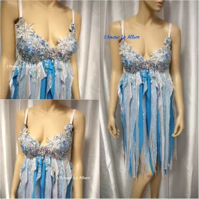Ice Princess Babydoll Dress Cosplay Dance Festival Costume