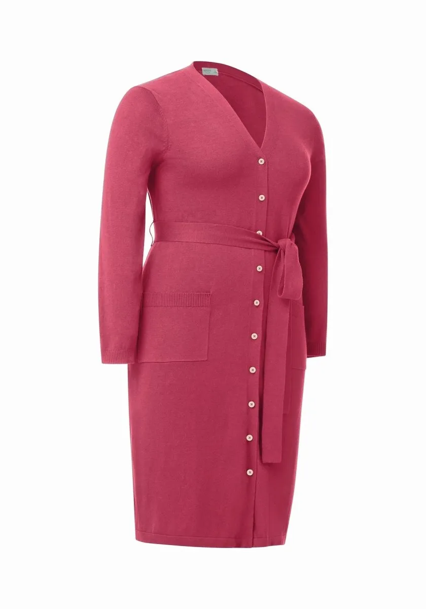 Jordyn Cardi Dress in Raspberry Wine
