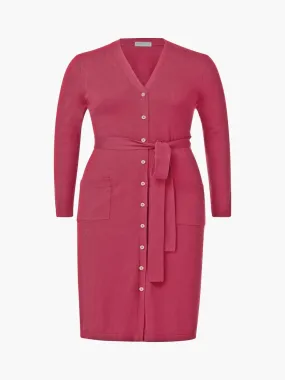 Jordyn Cardi Dress in Raspberry Wine