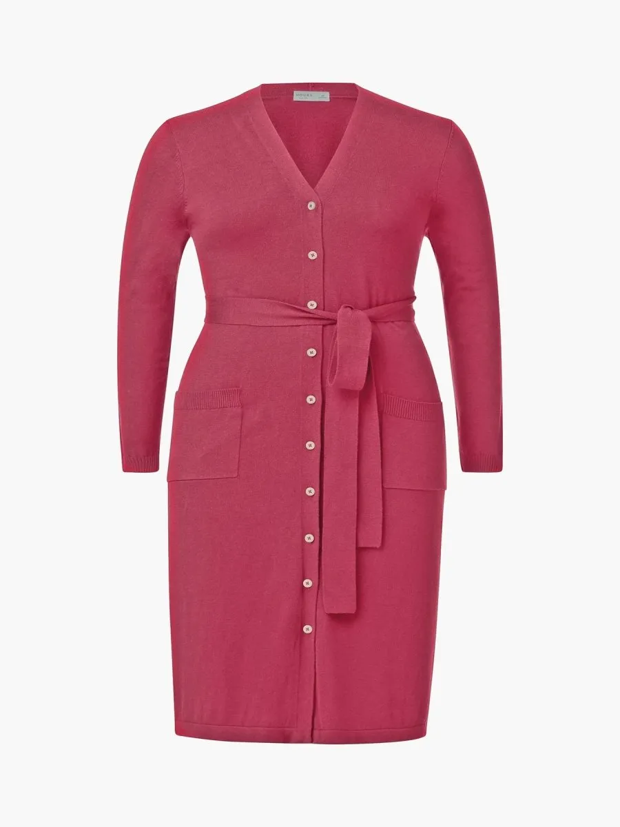 Jordyn Cardi Dress in Raspberry Wine
