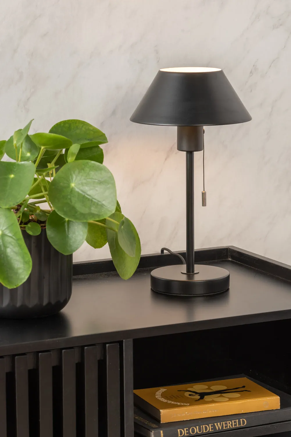 Leitmotiv Office Retro Table Lamp Black