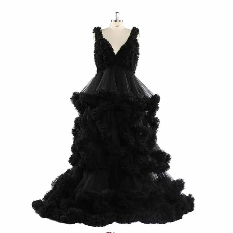 Long pleated dresses ladies photo shoot custom maternity dresses