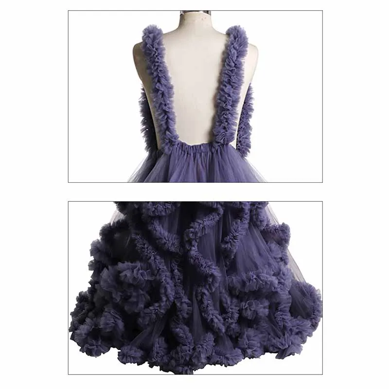 Long pleated dresses ladies photo shoot custom maternity dresses